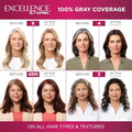 L'Oréal Excellence Crème Permanent Hair Color, Gray, Medium Blonde 8, Pack of 2