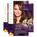 Clairol Age Defy Permanent Hair Dye, 6 Light Brown