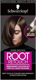 Schwarzkopf Root Retouch Permanent Root Concealer Brown Hair Dye, Dark Brown