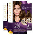 Clairol Age Defy Permanent Hair Dye, 6 Light Brown