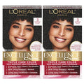 L'Oréal Excellence Crème Permanent Hair Color, Gray, Medium Blonde 8, Pack of 2