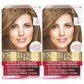 L'Oréal Excellence Crème Permanent Hair Color, Gray, Medium Blonde 8, Pack of 2