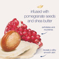 Dove Pomegranate & Shea Butter Body Scrub, Exfoliates & Nourishes, 10.5 Oz