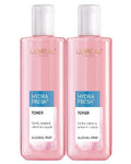 L'Oreal HydraFresh Alcohol-Free Toner, with Pro-Vitamin B5, 2 Count