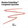 Revlon Colorstay Lip Liner with Built-in Sharpener, 685 Natural, 0.01 oz