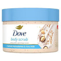 Dove Macadamia & Rice Milk Body Scrub, Nourishes & Smooths Skin, 10.5 Oz