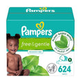 Pampers Free & Gentle Baby Wipes, 99% Water, Unscented, 624 Wipes (8 Packs)