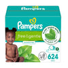 Pampers Free & Gentle Baby Wipes, 99% Water, Unscented, 624 Wipes (8 Packs)