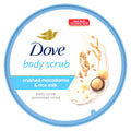 Dove Macadamia & Rice Milk Body Scrub, Nourishes & Smooths Skin, 10.5 Oz