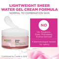 Garnier 24H Moisture Cream with Rose Water & Hyaluronic Acid, 1.7 Fl Oz