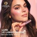 L'Oréal Paris True Match Lumi Liquid Blush, Dewy Bright Pink, 0.33 Fl Oz