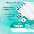 Pampers Aqua Pure Sensitive Baby Wipes, 99% Water, Hypoallergenic, 672 Wipes (12 Packs)