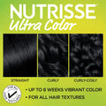 Garnier Nutrisse Ultra Color Permanent Hair Dye, BL11 Jet Blue Black (Black Currant)