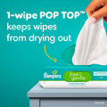 Pampers Free & Gentle Baby Wipes, 99% Water, Unscented, 624 Wipes (8 Packs)