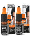 L’Oreal Men Expert One Twist Permanent Hair Color, Real Black 02, Ammonia-Free, 2 Application Kit