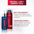 L'Oreal Revitalift 0.3% Pure Retinol Night Serum, Fragrance Free, 1 Oz + Moisturizer Sample