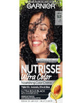 Garnier Nutrisse Ultra Color Permanent Hair Dye, BL11 Jet Blue Black (Black Currant)