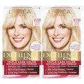 L'Oréal Excellence Crème Permanent Hair Color, Gray, Medium Blonde 8, Pack of 2