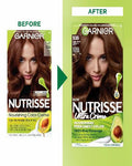 Garnier Nutrisse Nourishing Permanent Hair Color, 535 Medium Golden Mahogany Brown