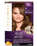 Clairol Age Defy Permanent Hair Dye, 6 Light Brown